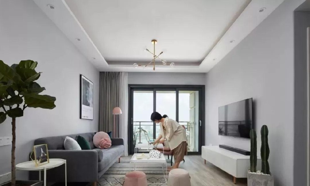 88㎡北歐婚房，這陽(yáng)臺和飄窗我能坐半天